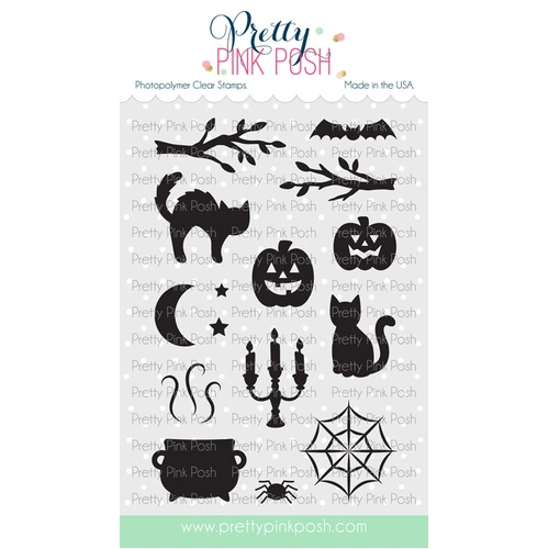 Pretty Pink Posh Halloween Silhouettes Stamp Set