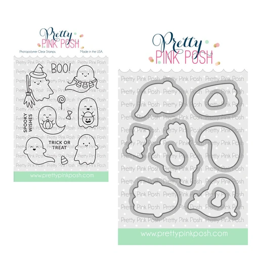 Pretty Pink Posh Mini Ghosts Stamp & Die Bundle