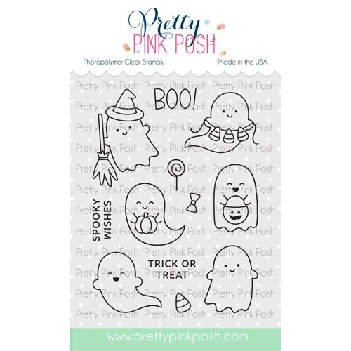 Pretty Pink Posh Mini Ghosts Stamp Set