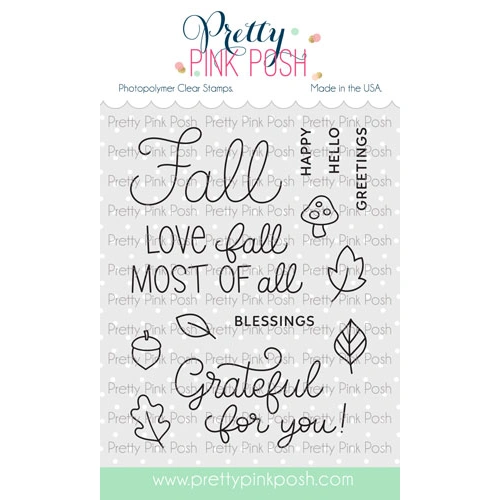Pretty Pink Posh Happy Fall Stamp Set
