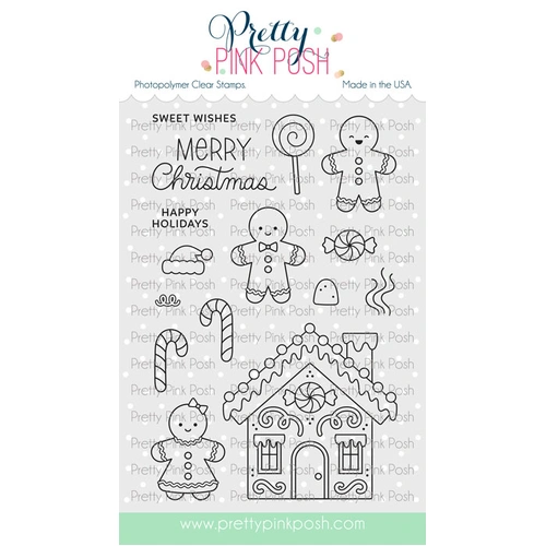 Pretty Pink Posh Christmas Gingerbread Stamp Set