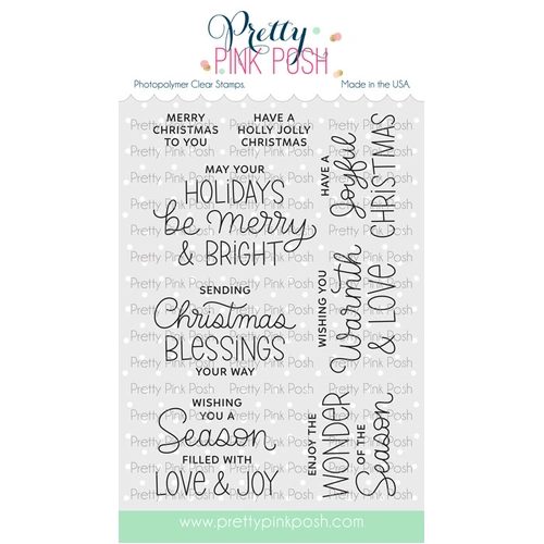 Pretty Pink Posh Inside Sentiments : Christmas Stamp Set