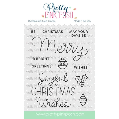 Pretty Pink Posh Merry Greetings Stamp Set