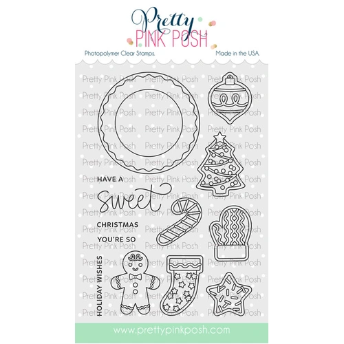 Pretty Pink Posh Sweet Christmas Cookies Stamp Set