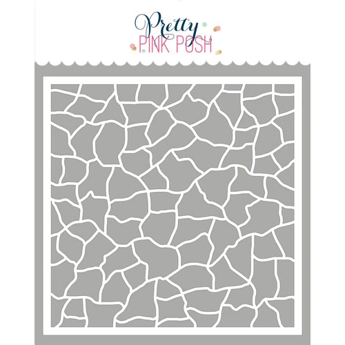 Pretty Pink Posh Crackle Background Stencil