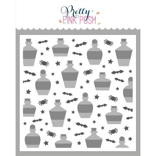 Pretty Pink Posh Layered Potions Stencils 3pk