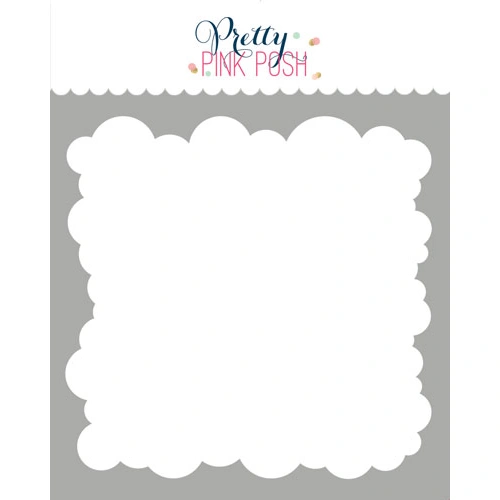 Pretty Pink Posh Clouds Stencil