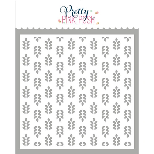 Pretty Pink Posh Wheat Pattern Stencil