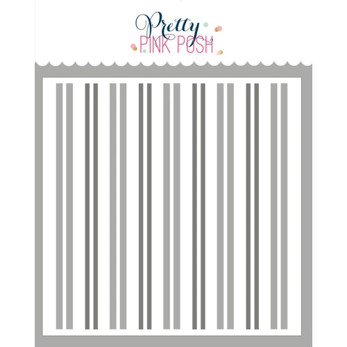 Pretty Pink Posh Windowpane Plaid Stencil 2pc