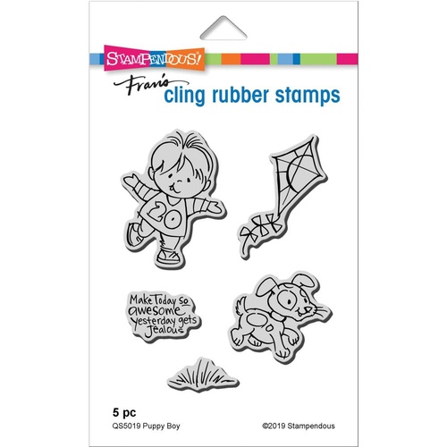 Stampendous Cling Stamp Puppy Boy