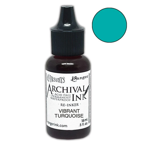 Dylusions Archival Reinker - Vibrant Turquoise