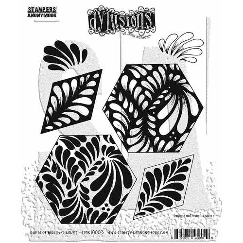 Dylusions Quilts of Brush Strokes Stamp Set