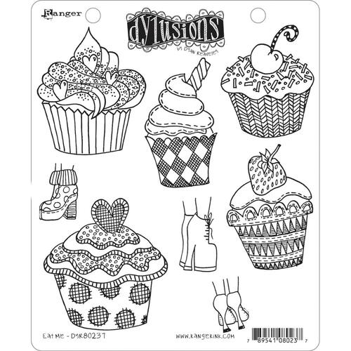 Dyan Reaveley's Dylusions Eat Me Cling Stamp