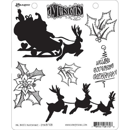 Dylusions Mr Boo's Adventure Stamp