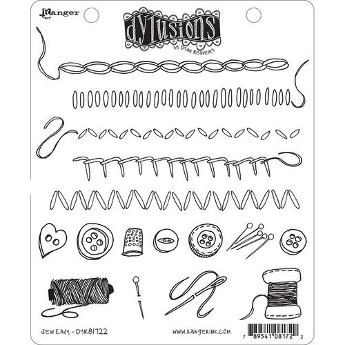 Dylusions Sew Easy Stamp