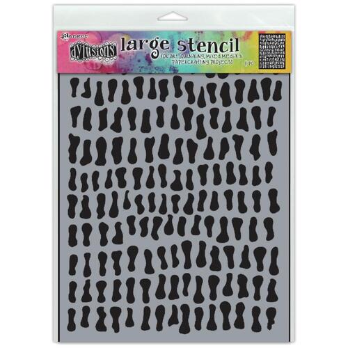 Dyan Reaveley's Dylusions Golden Nuggets Large Stencil