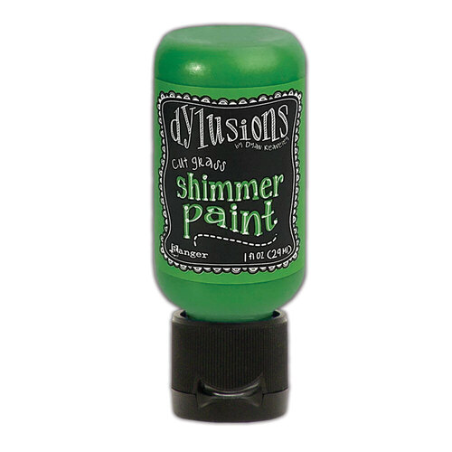 Dylusions Cut Grass Shimmer Paint