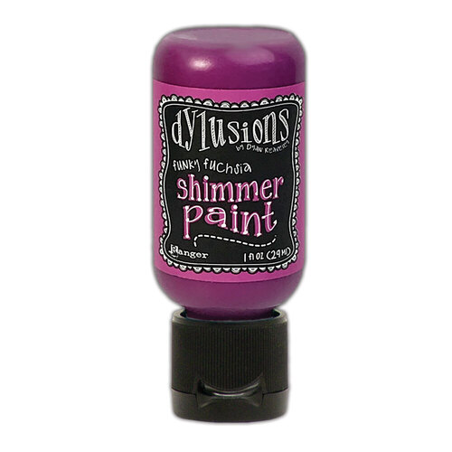 Dylusions Funky Fuchsia Shimmer Paint
