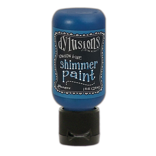 Dylusions London Blue Shimmer Paint