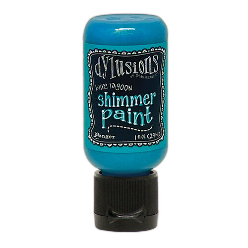 Dylusions Blue Lagoon Shimmer Paint