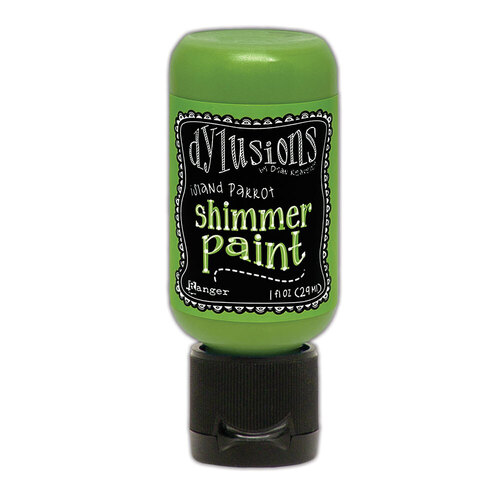 Dylusions Island Parrot Shimmer Paint