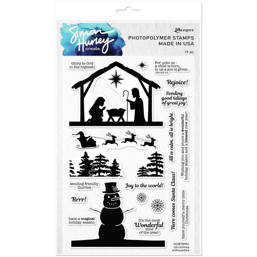 Simon Hurley Christmas Silhouettes Stamp