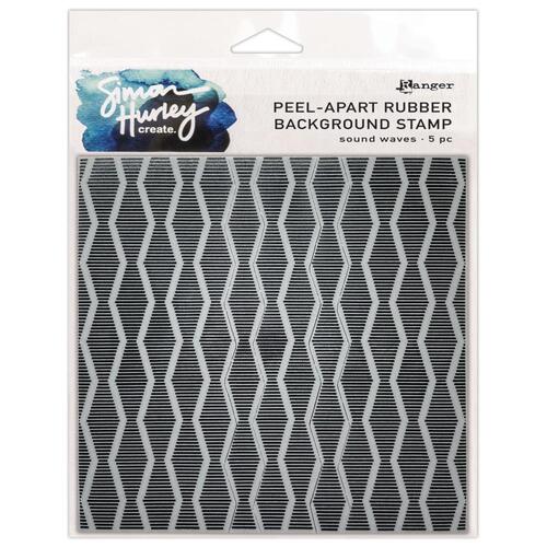 Simon Hurley create. Sound Waves Background Stamp