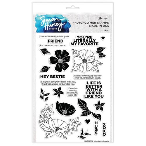 Simon Hurley create Friendship Florals Stamp