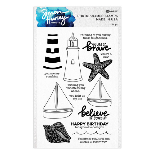 Simon Hurley create. Smooth Sailing Clear Stamps