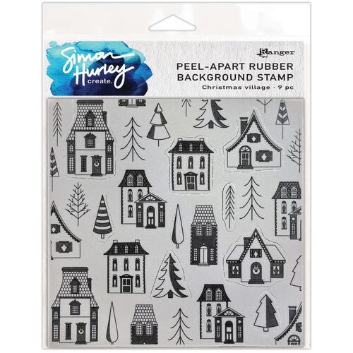 Simon Hurley create. Christmas Village Stamp