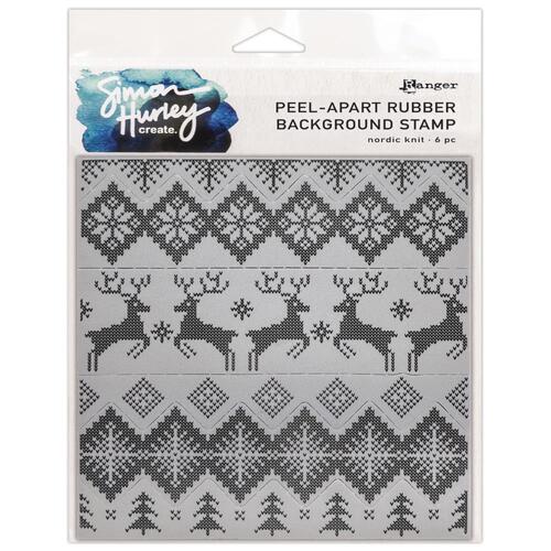 Simon Hurley create. Nordic Knit Peel-Apart Background Stamp