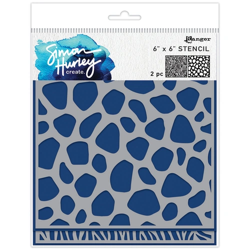 Simon Hurley create. Animal Prints Layering Stencil 2pc