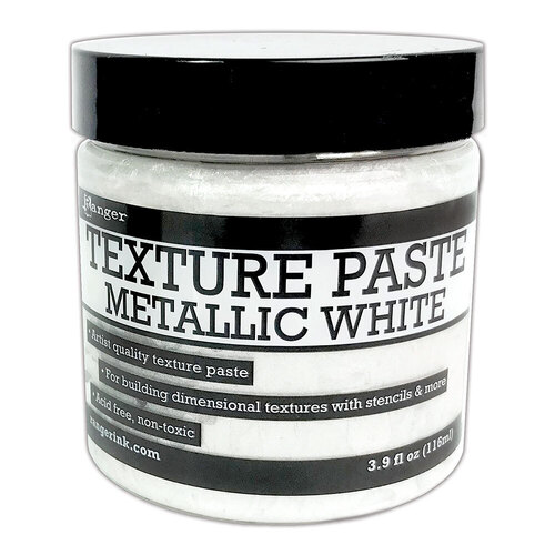 Ranger Metallic White Texture Paste