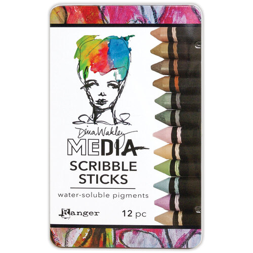 Dina Wakley MEdia Scribble Sticks Set #3