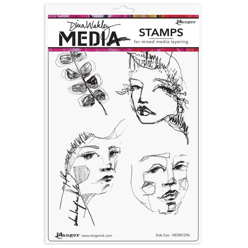 Dina Wakley MEdia Side Eye Stamp