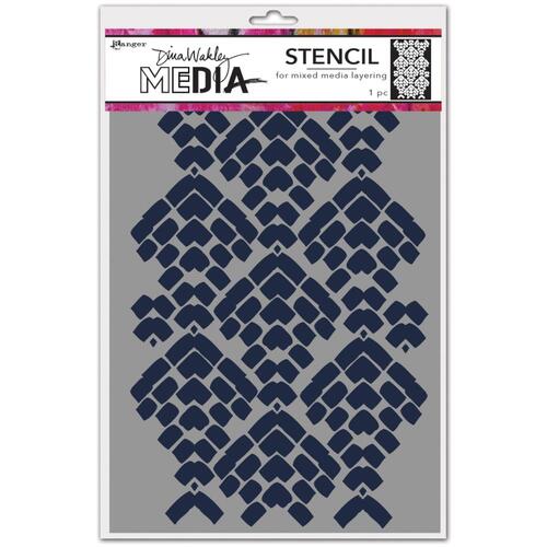 Dina Wakley MEdia Mosaic Cobblestone Stencil