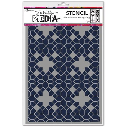 Dina Wakley MEdia Floor Pattern Stencil