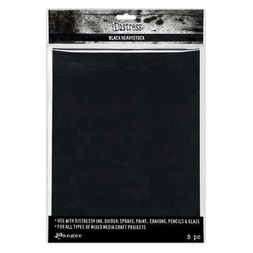 Tim Holtz Distress Black Heavyweight 8.5x11" Cardstock