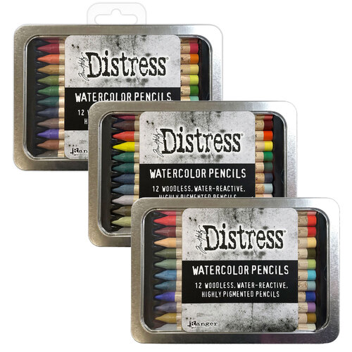 Tim Holtz Distress Watercolor Pencils Set 4-6 Bundle