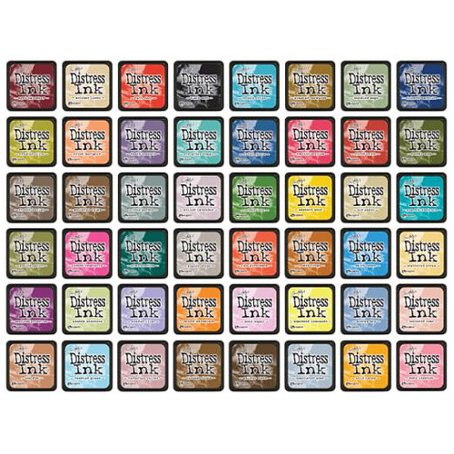 Tim Holtz Distress Mini Ink Pad Collection Complete Bundle