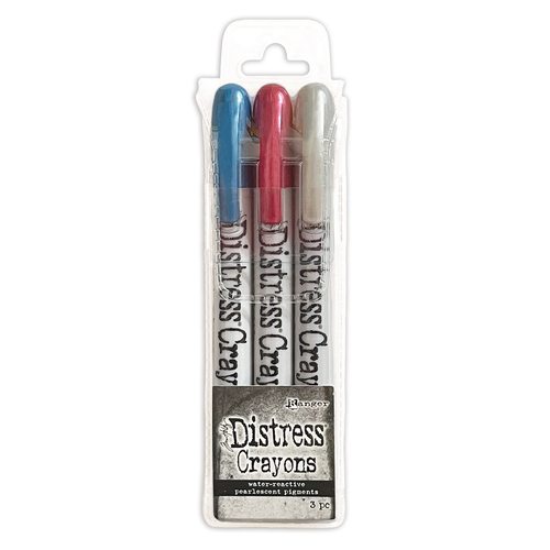 Tim Holtz Distress Holiday Pearl Crayons Set #5