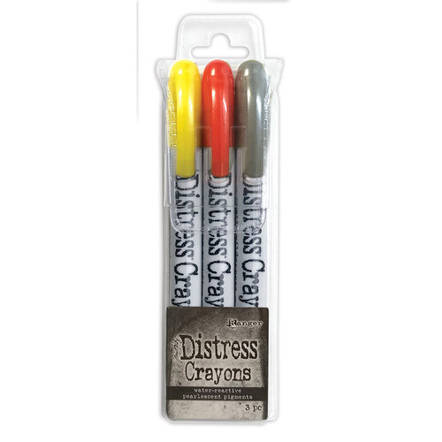 Tim Holtz Distress Halloween Pearl Crayons Set #3