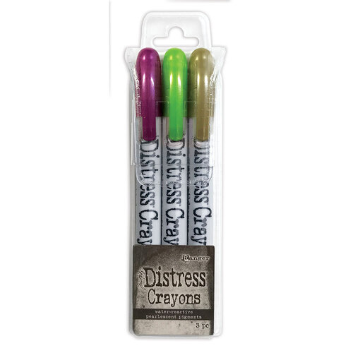 Tim Holtz Distress Halloween Pearl Crayons Set #4