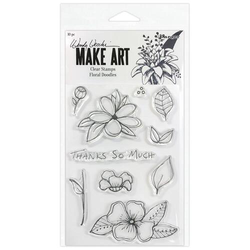Wendy Vecchi Make Art Floral Doodles Clear Stamp