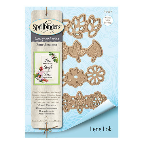 Spellbinders Four Seasons Shapeabilities Die Wreath Elements by Lene Lok