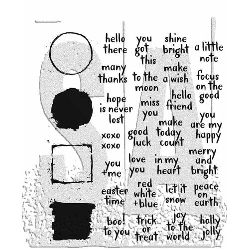 Tim Holtz Note Quotes Stamps