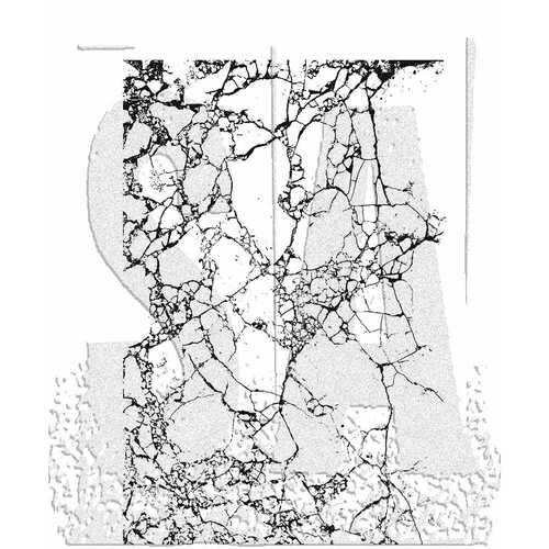 Tim Holtz Shattered Stamp Set with Grid Block