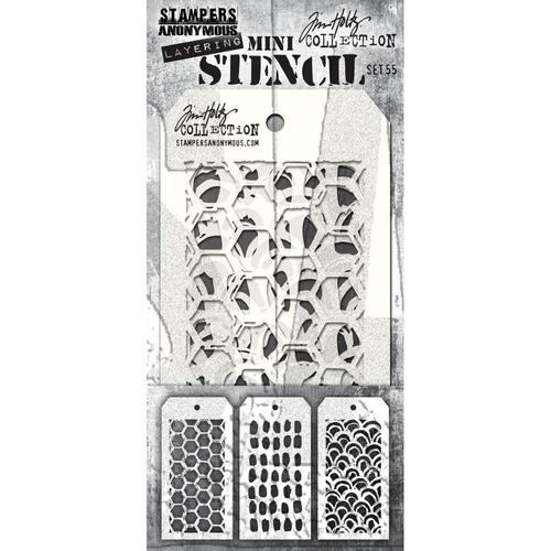 Tim Holtz Mini Stencil Set #55