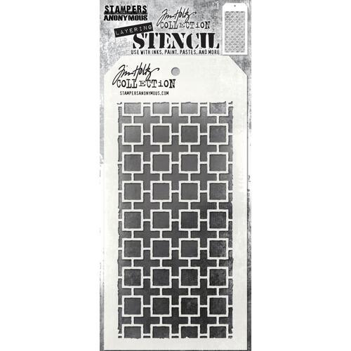 Tim Holtz Linked Squares Layering Stencil