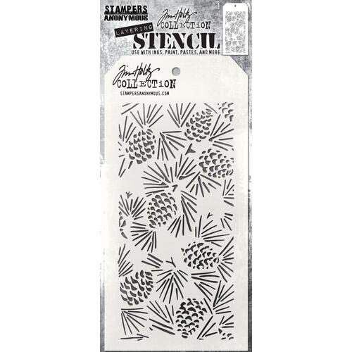 Tim Holtz Pinecones Layering Stencil